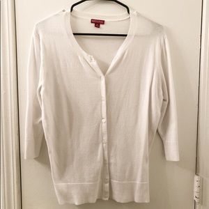 Merona White Cardigan